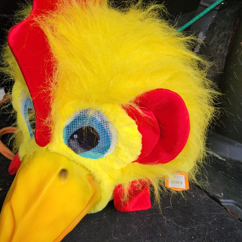 Rare Hyde and Eek Adult Chicken Rooster Head Costume Accessory - One Size 2018